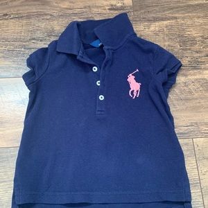 Polo Ralph Lauren Big  Pony Girls Polo Shirt. Size:2t